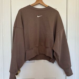 Nike Brown Oversized Sweatshirt